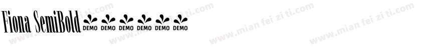 Fiona SemiBold字体转换